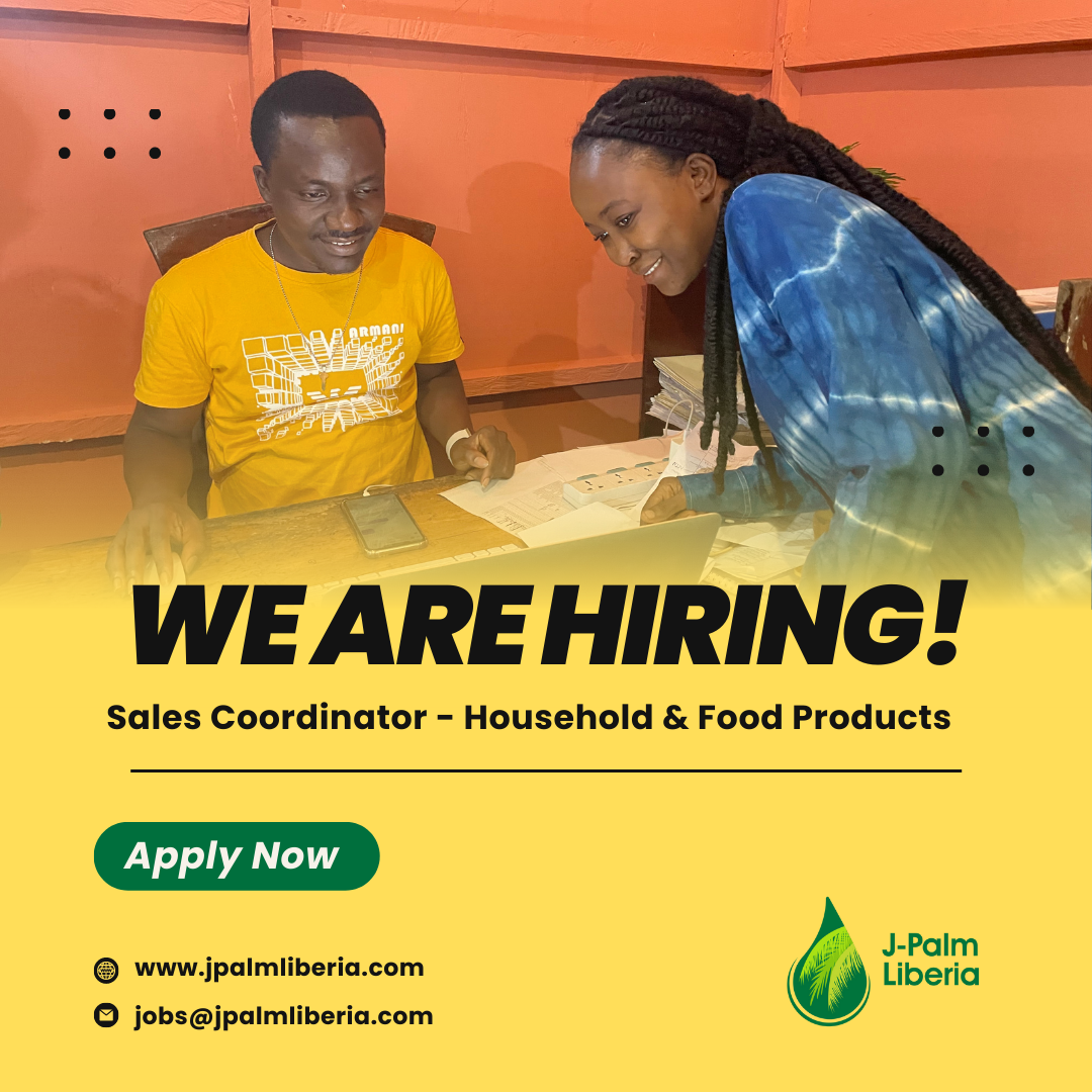 We Are Hiring: Sales Coordinator - Household and Food Products