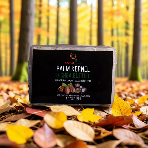 Palm Kernel Oil, Shea Butter and African Black Soap Bar (110g)