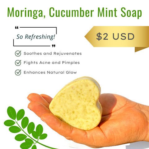 Moringa Cucumber Mint Soap