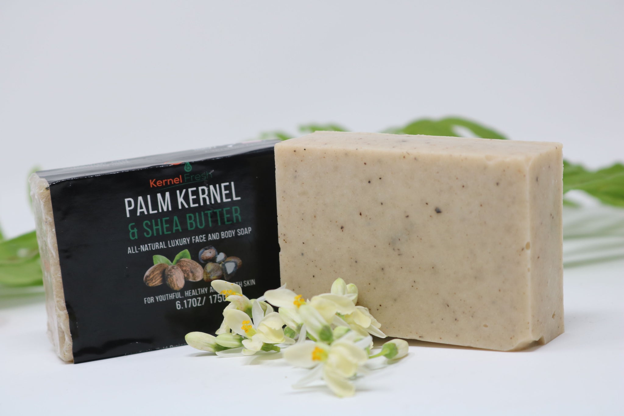 Palm Kernel Oil, Shea Butter and African Black Soap Bar (110g)