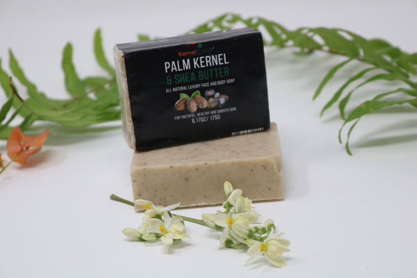 Palm Kernel Oil, Shea Butter and African Black Soap Bar (110g)